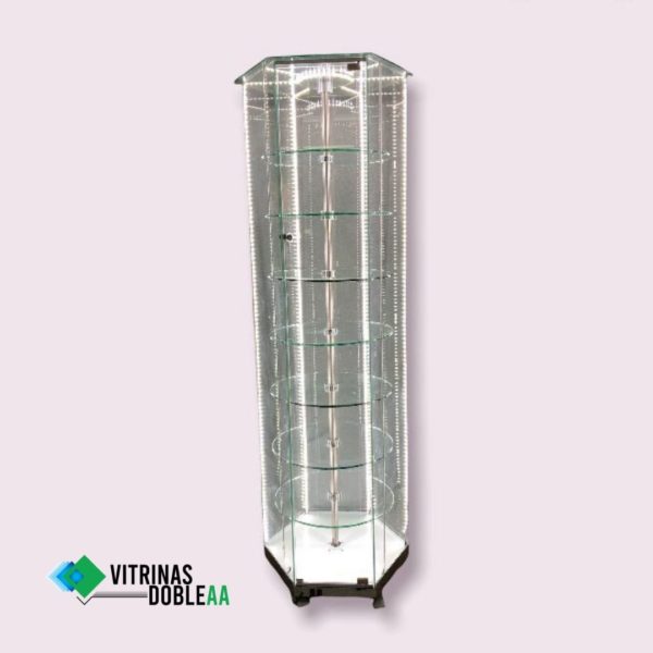 Vitrina Giratoria Hexagonal